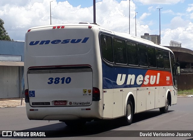 Unesul de Transportes 3810 na cidade de Porto Alegre, Rio Grande do Sul, Brasil, por David Verissimo Jsauro. Número da foto: #12752627.