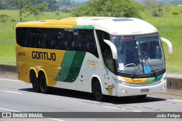 Empresa Gontijo de Transportes 18475 na cidade de Cachoeira Paulista, São Paulo, Brasil, por João Felipe. Número da foto: #12754205.
