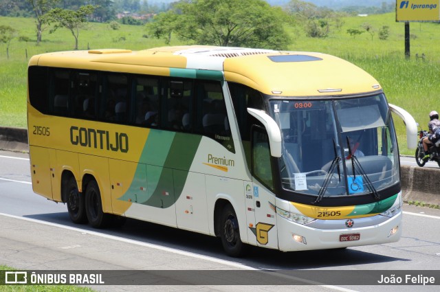 Empresa Gontijo de Transportes 21505 na cidade de Cachoeira Paulista, São Paulo, Brasil, por João Felipe. Número da foto: #12754136.