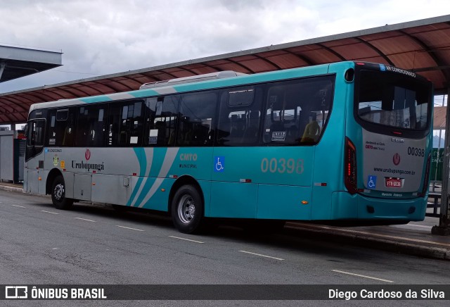 Auto Viação Urubupungá 00398 na cidade de Osasco, São Paulo, Brasil, por Diego Cardoso da Silva. Número da foto: #12753328.
