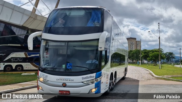 Auto Viação Catarinense 3708 na cidade de Jundiaí, São Paulo, Brasil, por Fábio Paixão. Número da foto: #12752634.