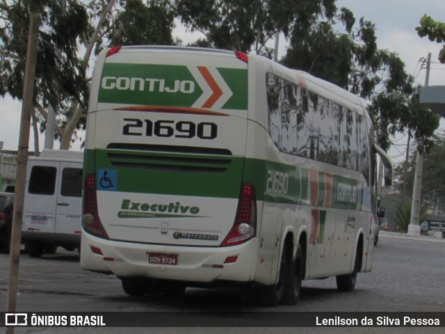 Empresa Gontijo de Transportes 21690 na cidade de Caruaru, Pernambuco, Brasil, por Lenilson da Silva Pessoa. Número da foto: #12754477.