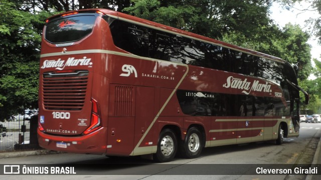 Santa Maria Fretamento e Turismo > Transportes Santa Maria(SP) 1800 na cidade de São Paulo, São Paulo, Brasil, por Cleverson Giraldi. Número da foto: #12752961.