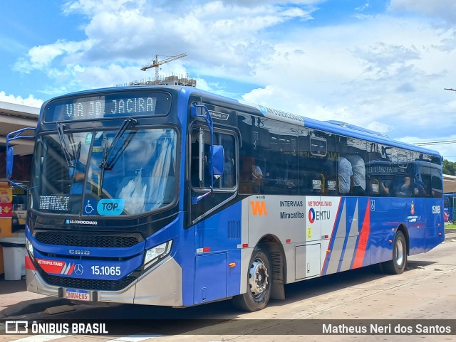 Viação Miracatiba 15.1065 na cidade de São Paulo, São Paulo, Brasil, por Matheus Neri dos Santos. Número da foto: #12752916.