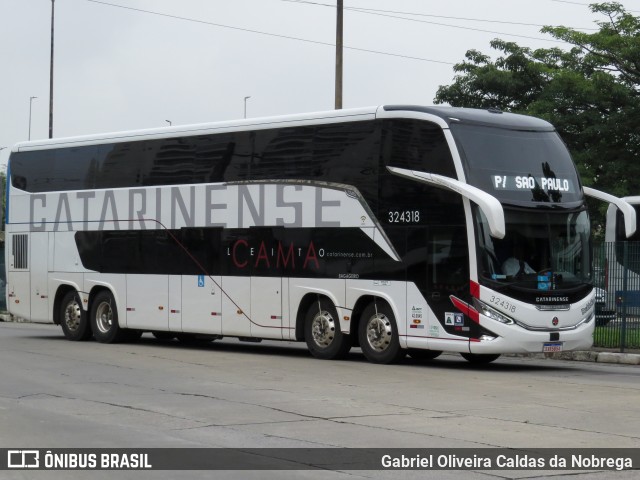 Auto Viação Catarinense 324318 na cidade de São Paulo, São Paulo, Brasil, por Gabriel Oliveira Caldas da Nobrega. Número da foto: #12753746.