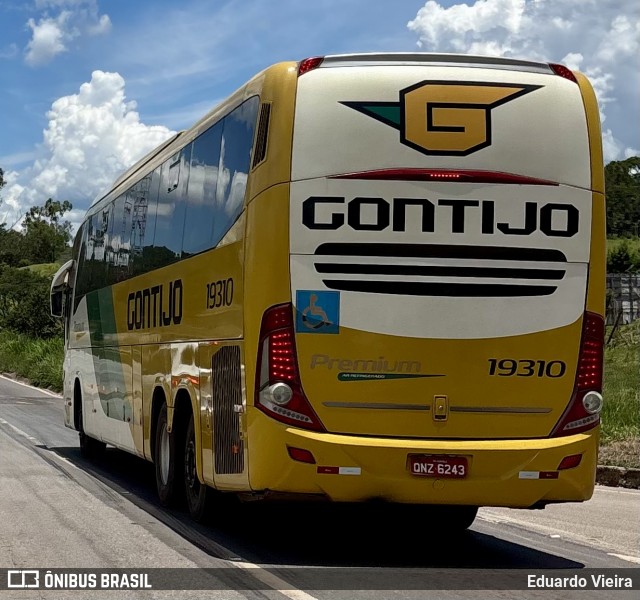 Empresa Gontijo de Transportes 19310 na cidade de Conselheiro Lafaiete, Minas Gerais, Brasil, por Eduardo Vieira. Número da foto: #12753791.