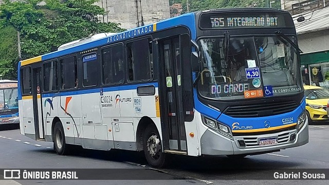 Transportes Futuro C30224 na cidade de Rio de Janeiro, Rio de Janeiro, Brasil, por Gabriel Sousa. Número da foto: #12756746.