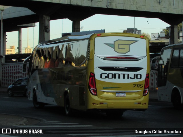 Empresa Gontijo de Transportes 7115 na cidade de Belo Horizonte, Minas Gerais, Brasil, por Douglas Célio Brandao. Número da foto: #12757895.