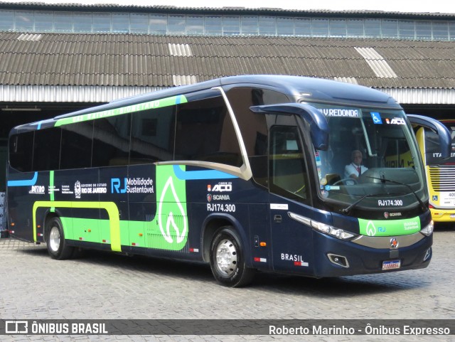 Viação Cidade do Aço RJ 174.300 na cidade de Rio de Janeiro, Rio de Janeiro, Brasil, por Roberto Marinho - Ônibus Expresso. Número da foto: #12758122.