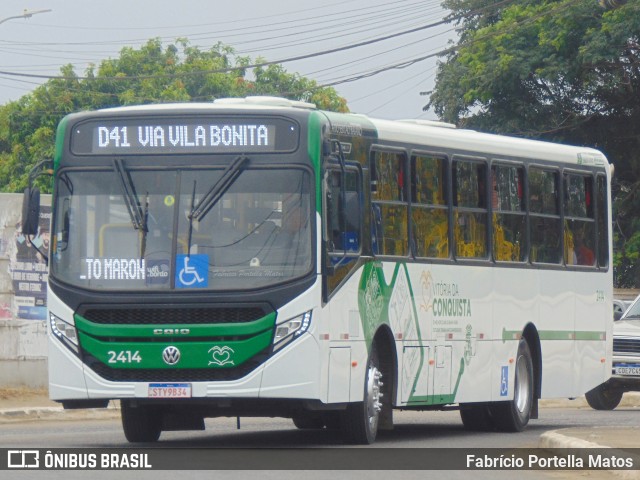 Viação Rosa Vitória da Conquista 2414 na cidade de Vitória da Conquista, Bahia, Brasil, por Fabrício Portella Matos. Número da foto: #12756179.