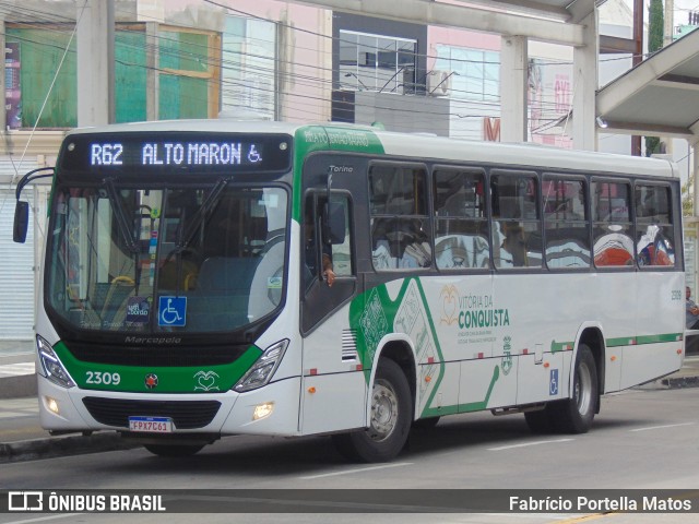 Viação Rosa Vitória da Conquista 2309 na cidade de Vitória da Conquista, Bahia, Brasil, por Fabrício Portella Matos. Número da foto: #12756229.