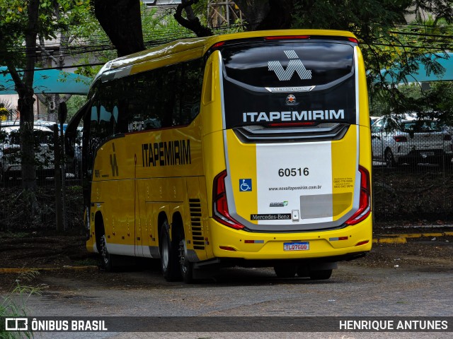 Viação Nova Itapemirim 60516 na cidade de São Paulo, São Paulo, Brasil, por HENRIQUE ANTUNES. Número da foto: #12757627.
