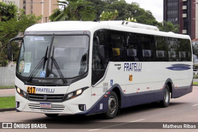 Fratelli Transporte e Turismo 417 na cidade de Curitiba, Paraná, Brasil, por Matheus Ribas. Número da foto: #12755932.