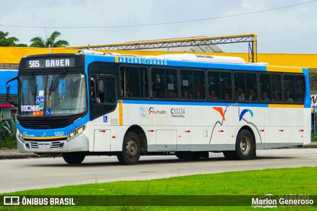 Transportes Futuro C30224 na cidade de Rio de Janeiro, Rio de Janeiro, Brasil, por Marlon Generoso. Número da foto: #12757945.