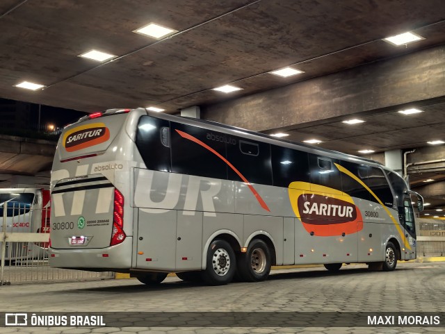 Saritur - Santa Rita Transporte Urbano e Rodoviário 30800 na cidade de Belo Horizonte, Minas Gerais, Brasil, por MAXI MORAIS. Número da foto: #12755846.