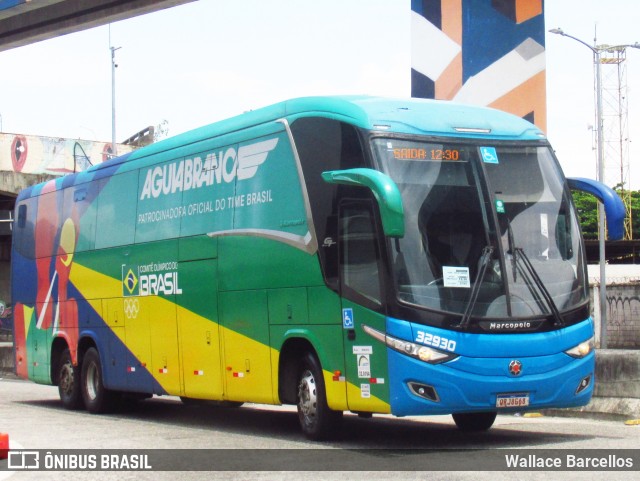 Viação Águia Branca 32930 na cidade de Rio de Janeiro, Rio de Janeiro, Brasil, por Wallace Barcellos. Número da foto: #12756326.