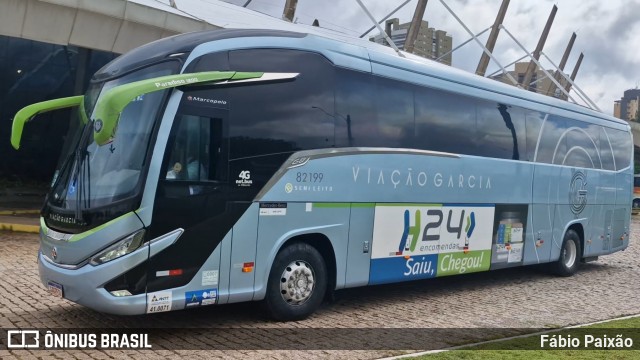 Viação Garcia 82199 na cidade de Jundiaí, São Paulo, Brasil, por Fábio Paixão. Número da foto: #12758123.