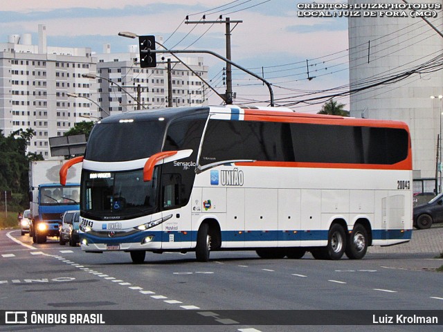 Expresso União 20043 na cidade de Juiz de Fora, Minas Gerais, Brasil, por Luiz Krolman. Número da foto: #12759086.