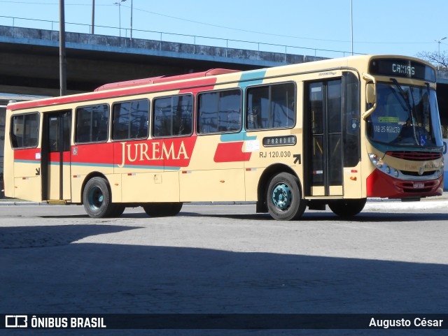 Auto Viação Jurema RJ 120.030 na cidade de Duque de Caxias, Rio de Janeiro, Brasil, por Augusto César. Número da foto: #12760490.