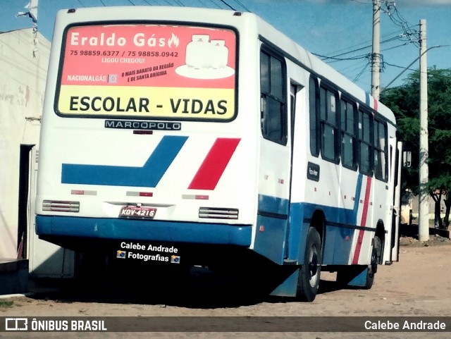 Ônibus Particulares 4215 na cidade de Santa Brígida, Bahia, Brasil, por Calebe Andrade. Número da foto: #12759593.