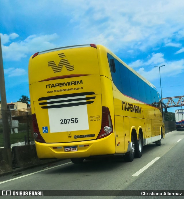Viação Nova Itapemirim 20756 na cidade de Rio Bonito, Rio de Janeiro, Brasil, por Christiano Albernaz. Número da foto: #12758475.