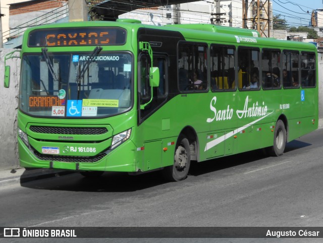 Transportes Santo Antônio RJ 161.086 na cidade de Duque de Caxias, Rio de Janeiro, Brasil, por Augusto César. Número da foto: #12760542.