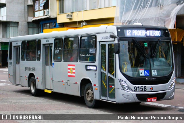 BluMob - Concessionária de Transporte Urbano de Blumenau 9158 na cidade de Blumenau, Santa Catarina, Brasil, por Paulo Henrique Pereira Borges. Número da foto: #12760251.