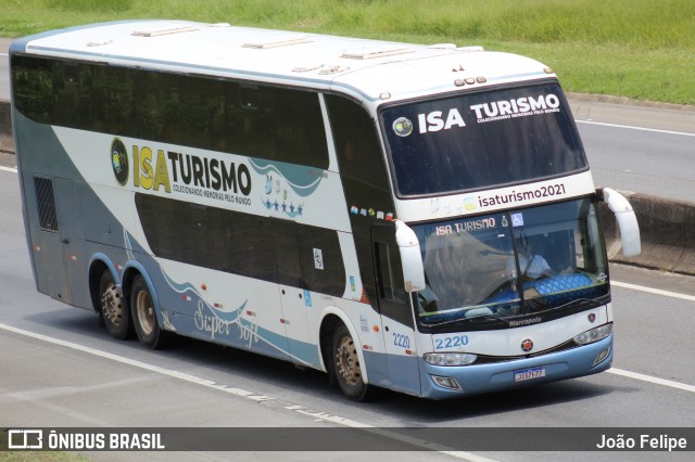 Isa Turismo 2220 na cidade de Canas, São Paulo, Brasil, por João Felipe. Número da foto: #12759567.