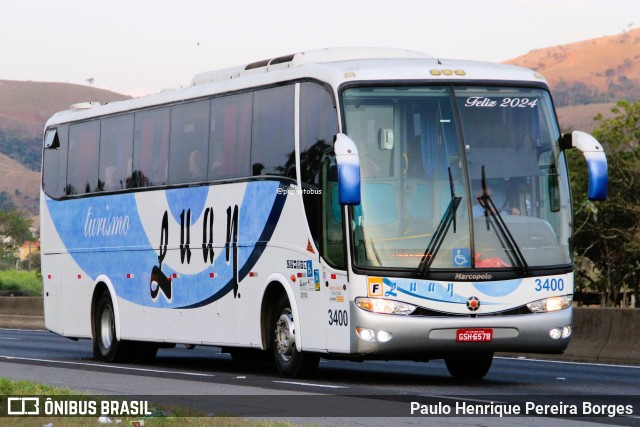 Luan Turismo 3400 na cidade de Roseira, São Paulo, Brasil, por Paulo Henrique Pereira Borges. Número da foto: #12760208.