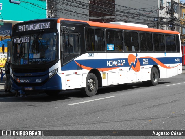 Viação Novacap B51517 na cidade de Rio de Janeiro, Rio de Janeiro, Brasil, por Augusto César. Número da foto: #12760824.