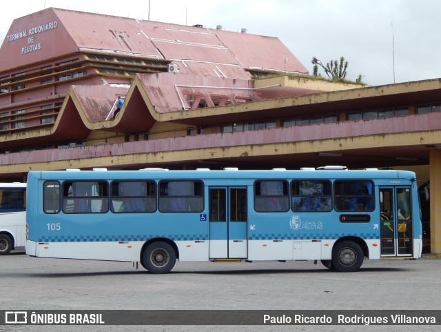 Empresa Auto Viação Santa Rosa 105 na cidade de Pelotas, Rio Grande do Sul, Brasil, por Paulo Ricardo  Rodrigues Villanova. Número da foto: #12759000.