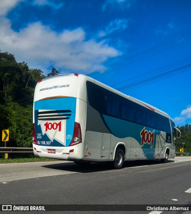 Auto Viação 1001 RJ 108.507 na cidade de Rio Bonito, Rio de Janeiro, Brasil, por Christiano Albernaz. Número da foto: #12758479.