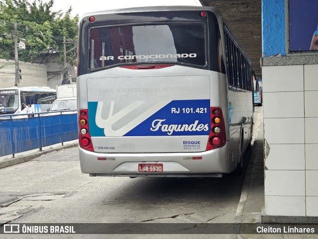 Auto Ônibus Fagundes RJ 101.421 na cidade de São Gonçalo, Rio de Janeiro, Brasil, por Cleiton Linhares. Número da foto: #12760231.