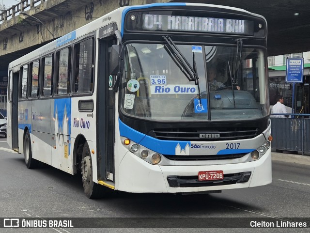 Viação Rio Ouro 2.017 na cidade de São Gonçalo, Rio de Janeiro, Brasil, por Cleiton Linhares. Número da foto: #12760186.