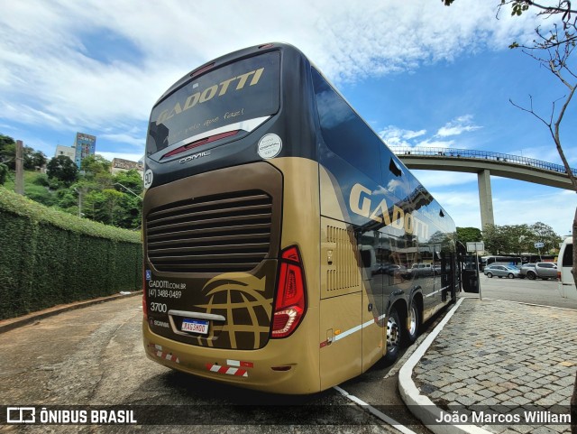 Auto Viação Gadotti 3700 na cidade de Aparecida, São Paulo, Brasil, por João Marcos William. Número da foto: #12759028.