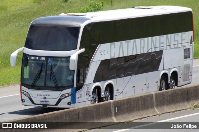 Auto Viação Catarinense 321312 na cidade de Canas, São Paulo, Brasil, por João Felipe. Número da foto: #12759427.