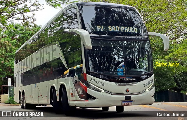 Auto Viação Catarinense 324336 na cidade de São Paulo, São Paulo, Brasil, por Carlos Júnior. Número da foto: #12761083.