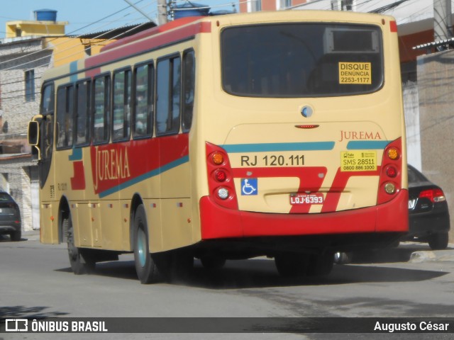 Auto Viação Jurema RJ 120.111 na cidade de Duque de Caxias, Rio de Janeiro, Brasil, por Augusto César. Número da foto: #12760431.