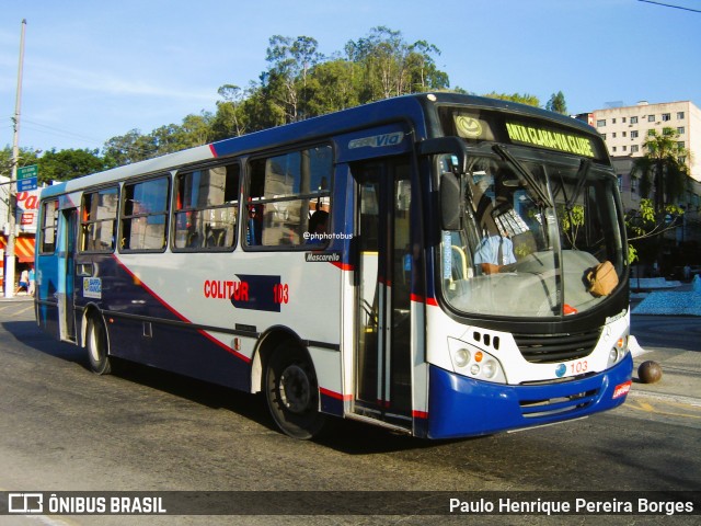 Colitur Transportes Rodoviários 103 na cidade de Barra Mansa, Rio de Janeiro, Brasil, por Paulo Henrique Pereira Borges. Número da foto: #12760334.