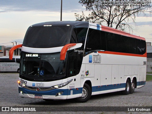 Expresso União 20043 na cidade de Juiz de Fora, Minas Gerais, Brasil, por Luiz Krolman. Número da foto: #12759085.