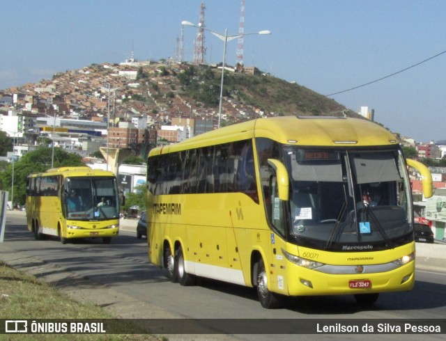 Viação Itapemirim 60071 na cidade de Caruaru, Pernambuco, Brasil, por Lenilson da Silva Pessoa. Número da foto: #12760617.