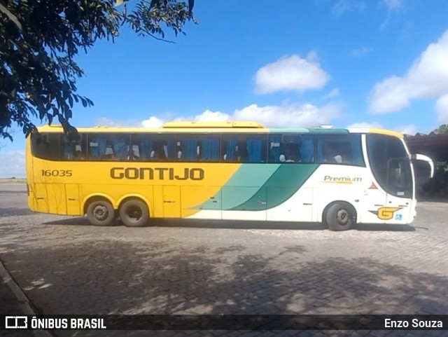 Empresa Gontijo de Transportes 16035 na cidade de Vitória da Conquista, Bahia, Brasil, por Enzo Souza. Número da foto: #12759611.