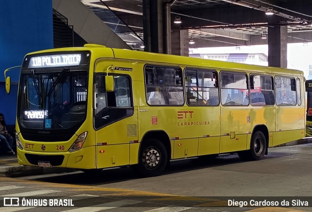 Empresa de Transportes e Turismo Carapicuiba 240 na cidade de Carapicuíba, São Paulo, Brasil, por Diego Cardoso da Silva. Número da foto: #12761988.