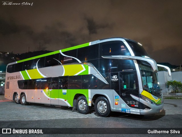 Brasil Sul Linhas Rodoviárias 3638 na cidade de Santos, São Paulo, Brasil, por Guilherme Silva. Número da foto: #12763098.