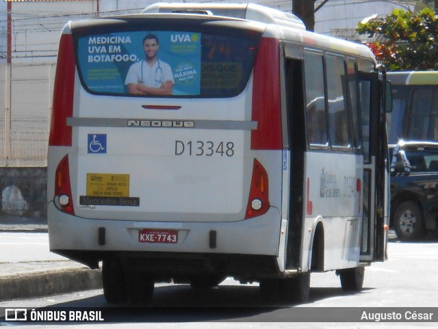 Transportes Barra D13348 na cidade de Rio de Janeiro, Rio de Janeiro, Brasil, por Augusto César. Número da foto: #12763657.
