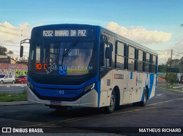 Viação São Pedro 0323003 na cidade de Manaus, Amazonas, Brasil, por MATHEUS RICHARD. Número da foto: #12762171.