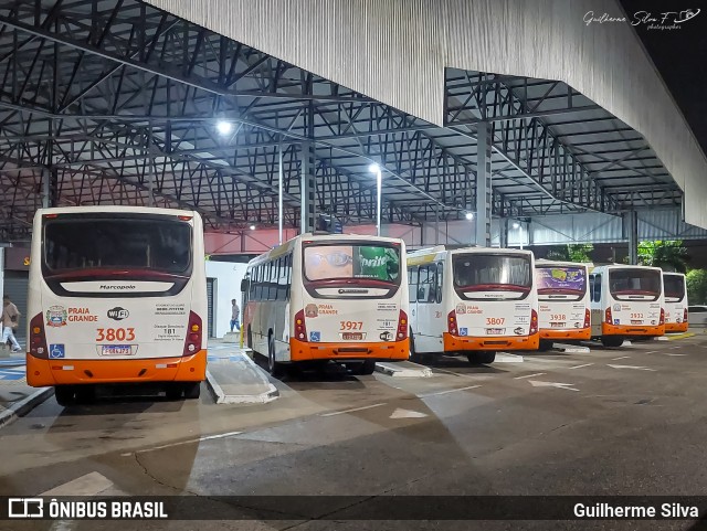 Viação Piracicabana Praia Grande 3803 na cidade de Praia Grande, São Paulo, Brasil, por Guilherme Silva. Número da foto: #12762978.