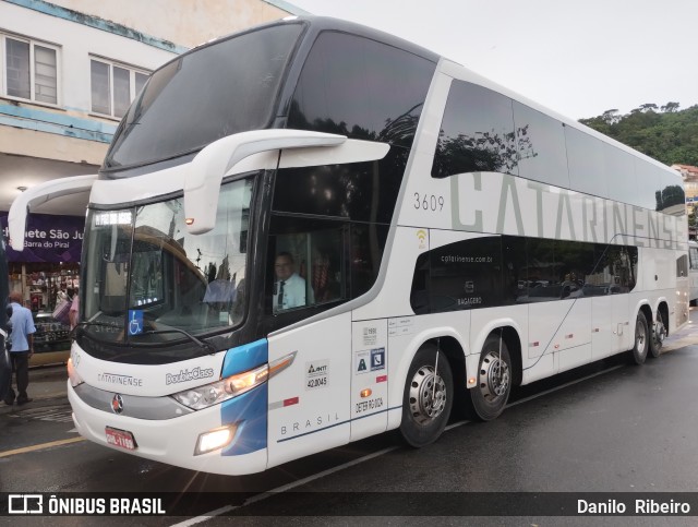 Auto Viação Catarinense 3609 na cidade de Barra do Piraí, Rio de Janeiro, Brasil, por Danilo  Ribeiro. Número da foto: #12761548.