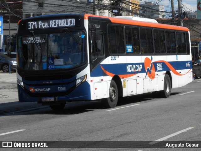 Viação Novacap C51560 na cidade de Rio de Janeiro, Rio de Janeiro, Brasil, por Augusto César. Número da foto: #12763604.