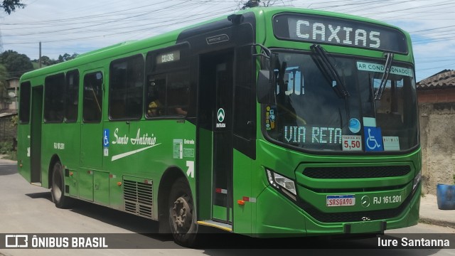 Transportes Santo Antônio RJ 161.201 na cidade de Duque de Caxias, Rio de Janeiro, Brasil, por Iure Santanna. Número da foto: #12763568.